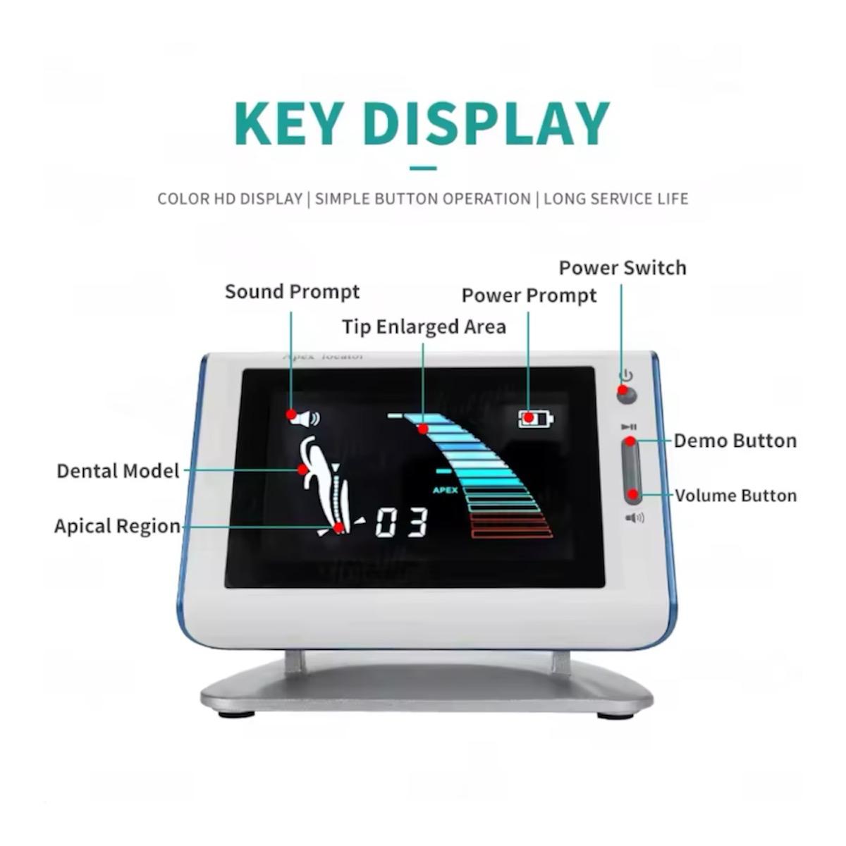 Monitor y Localizador de apices para endodoncia